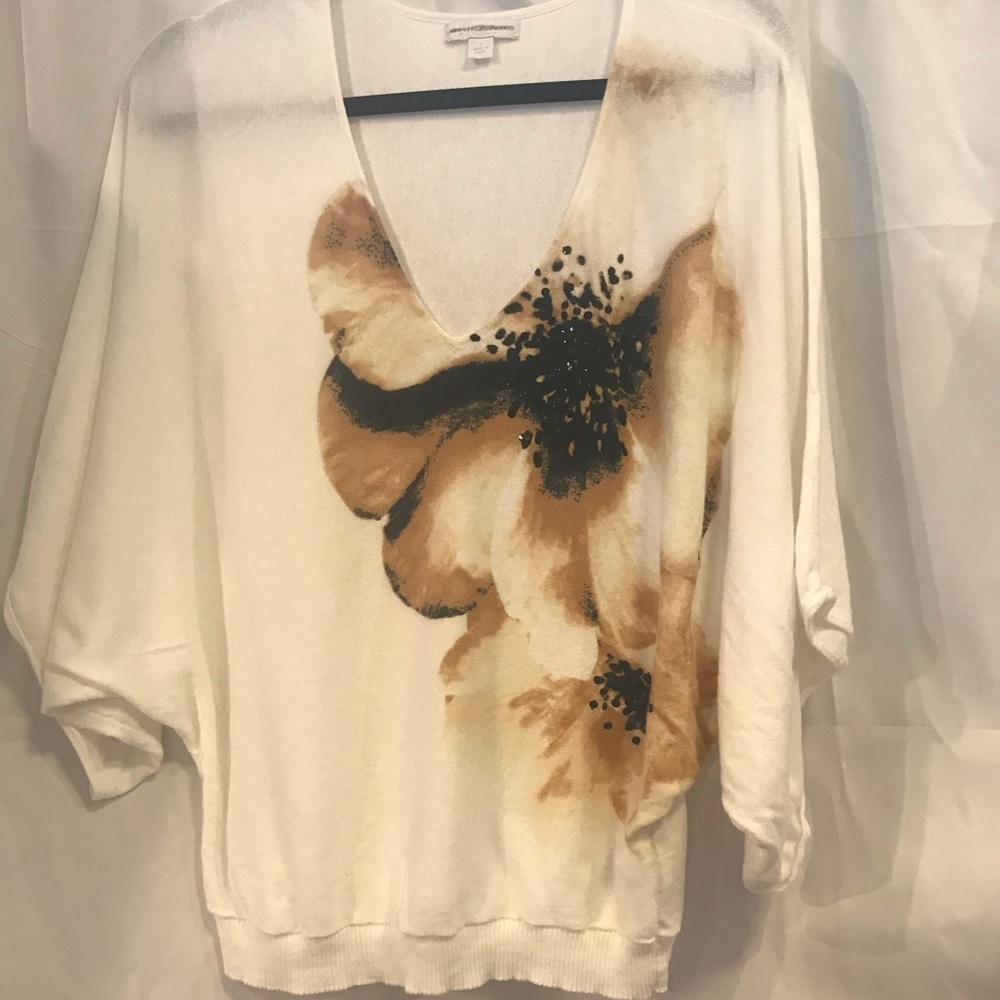 Ladies thin vneck sweater (L)